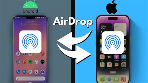 airdrop between iphone and android.